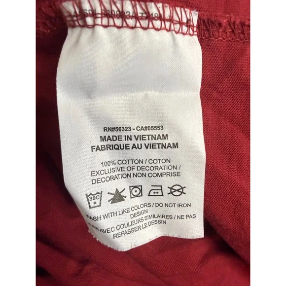 Nike Alabama Crimson Tide T-Shirt Mens Large Red Just Do It Loose Fit Cotton Tee - Picture 4 of 5